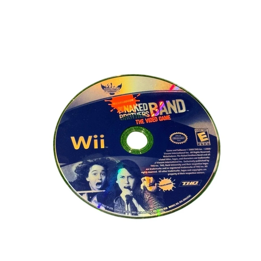The Naked‎ Brothers Band The Video Game Nintendo Wii Rock University THQ Tested